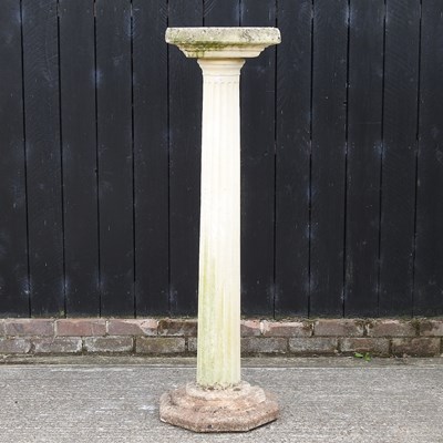Lot 352 - A reconstituted stone pedestal