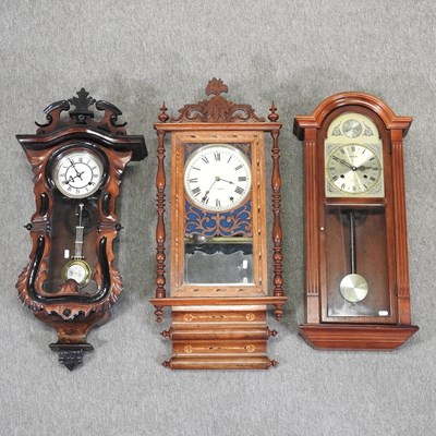 Lot 237 - A Victorian Tunbridge wall clock