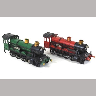 Lot 240 - Two painted model steam trains
