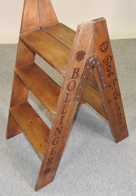 Lot 388 - A vintage style wooden step ladder