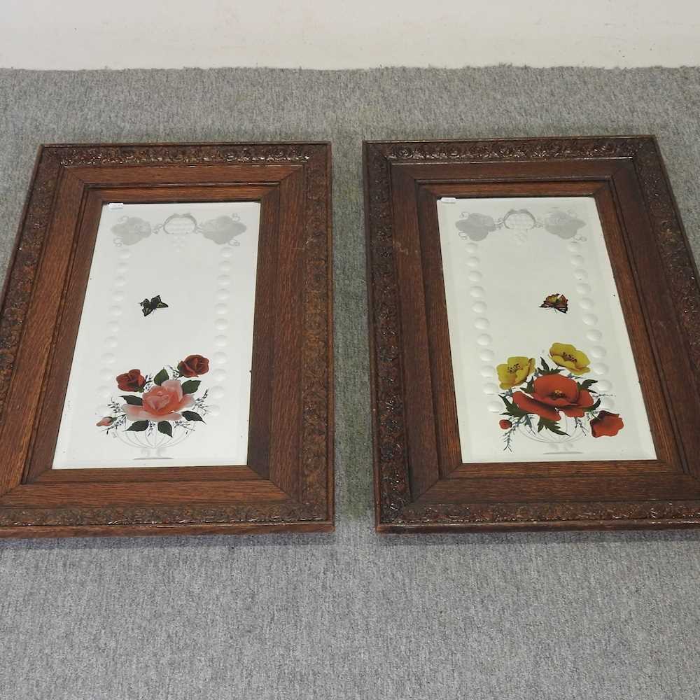 Lot 257 A pair of early 20th century gypsy mirrors