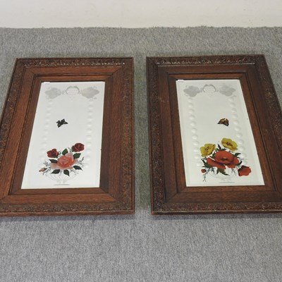 Lot 257 - A pair of early 20th century gypsy mirrors