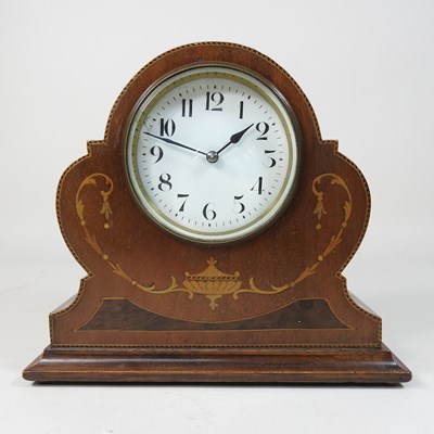 Lot 562 - A 19th century mahogany drop dial wall clock