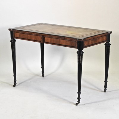 Lot 107 - A 19th century French rosewood writing table