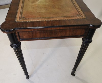 Lot 107 - A 19th century French rosewood writing table