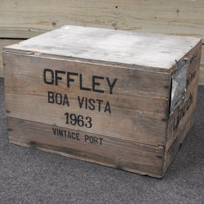 Lot 110 - A case of Offley Boa Vista 1963 vintage port