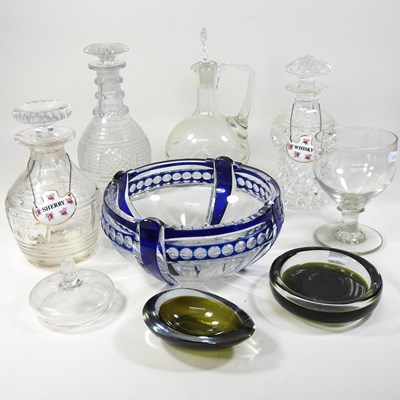 Lot 63 - A 19th century Bohemian overlaid glass bowl