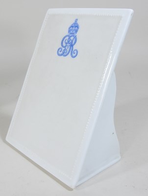 Lot 122 - A Royal Staffordshire porcelain menu board