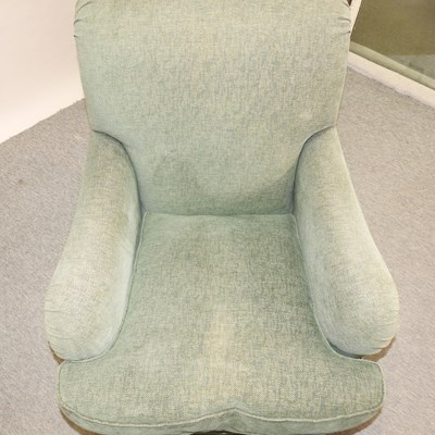 Lot 545 - A Howard style upholstered armchair