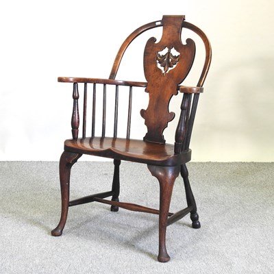 Lot 547 - A 19th century style Windsor armchair