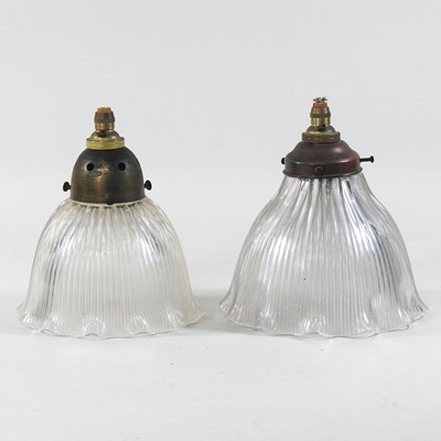 Lot 603 - Two glass ceiling lights