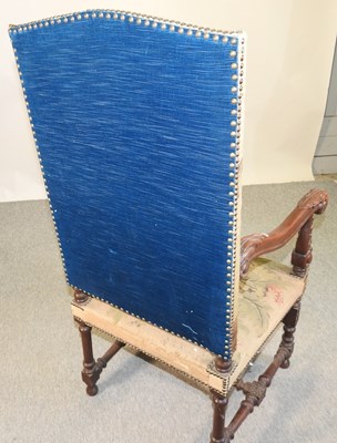 Lot 577 - A 19th century throne chair