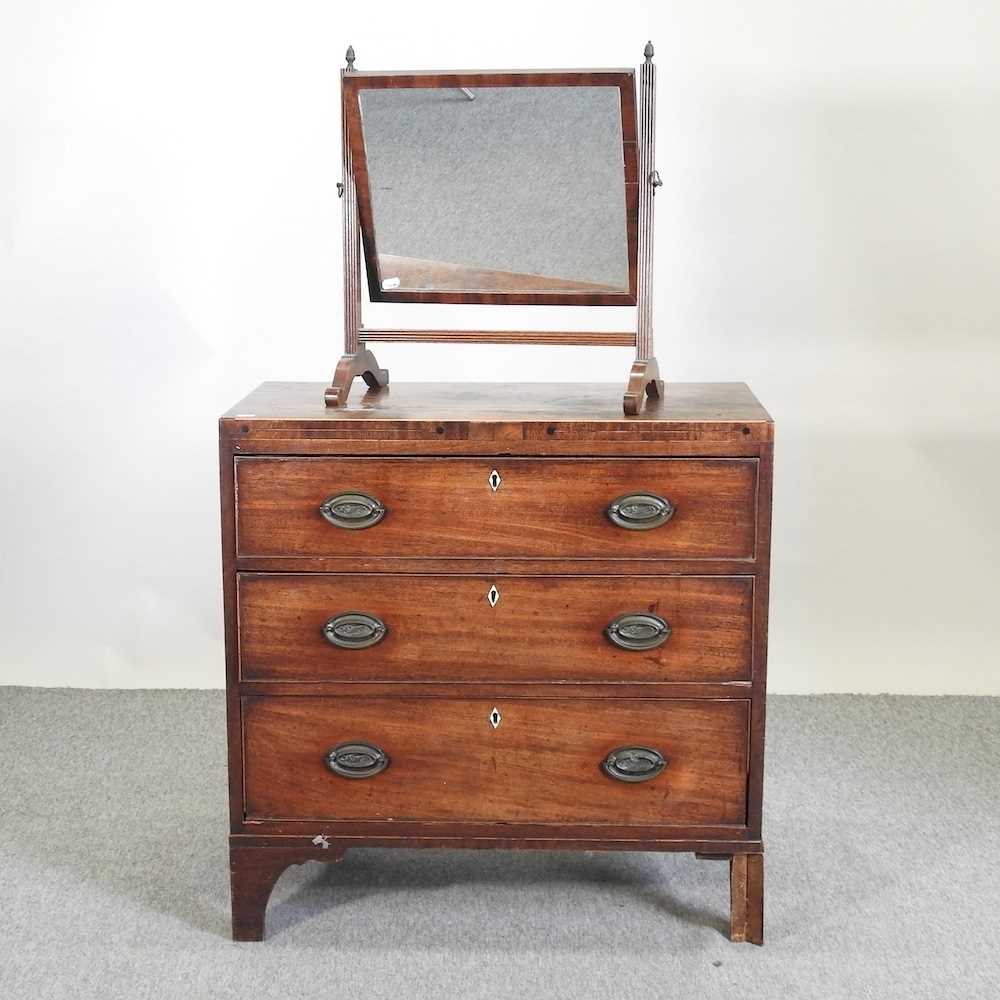 Lot 461 - A 19th century mahogany chest of drawers