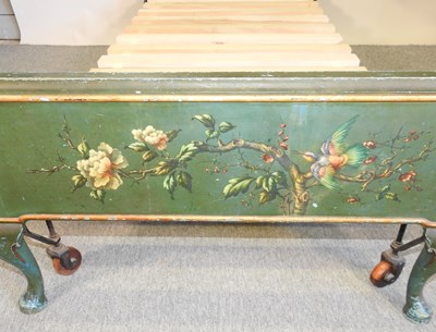 Lot 445 - A 1920's green painted single bedstead