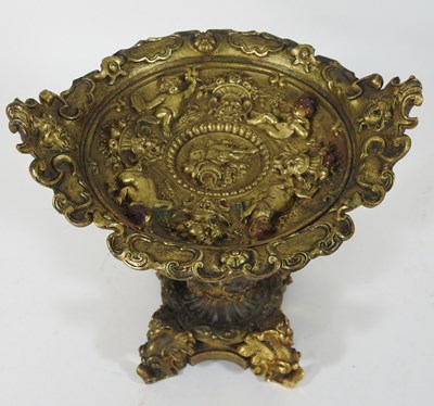 Lot 71 - An ornate 19th century brass dish