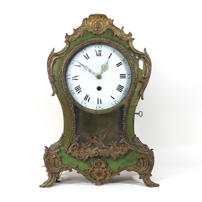Lot 76 - A large 19th century French brass mounted bracket clock