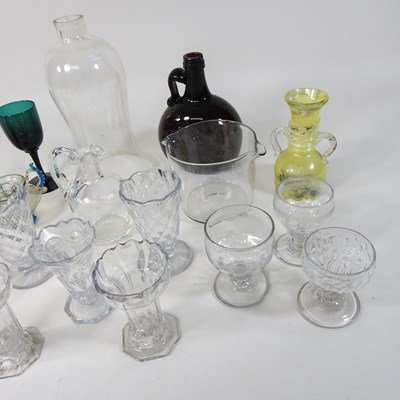 Lot 79 - A collection of 18th century and later glassware
