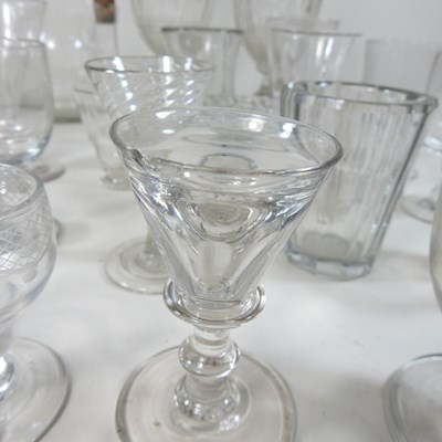 Lot 72 - A collection of 18th century and later glassware