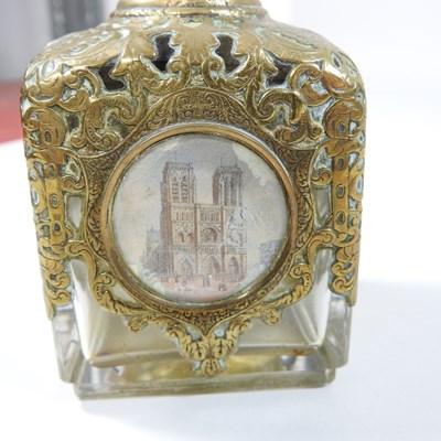 Lot 20 - A French gilt mounted perfume bottle
