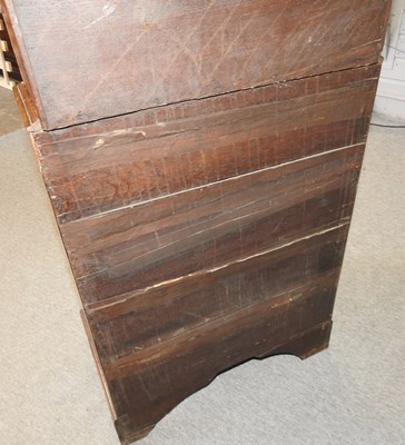 Lot 462 - A small 19th century oak bureau bookcase