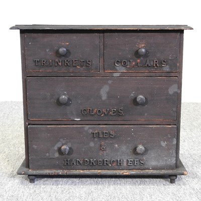 Lot 215 - A small haberdashery chest