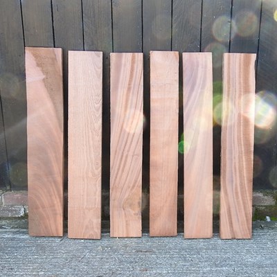 Lot 329 - Six mahogany planks