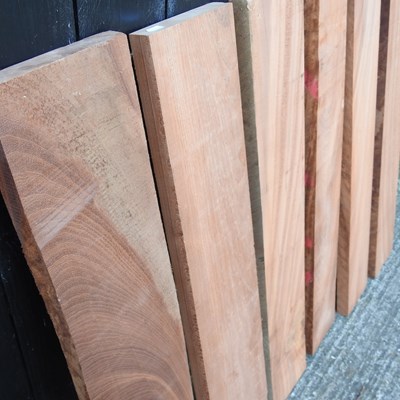 Lot 329 - Six mahogany planks