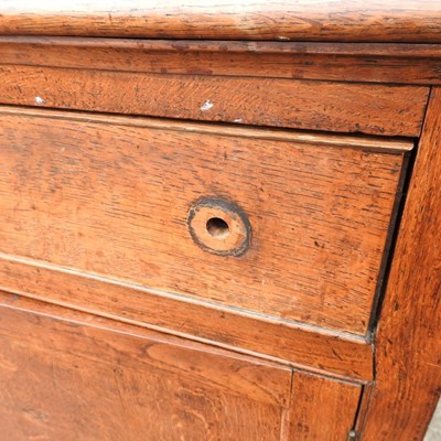 Lot 427 - A very large 19th century estate made oak dresser
