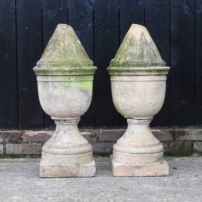 Lot 315 - A pair of 19th century terracotta garden markers