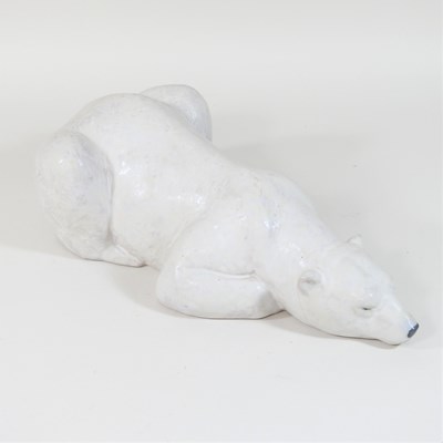 Lot 18 - A Lladro porcelain model of a polar bear