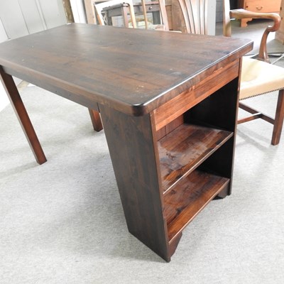 Lot 511 - A stained pine desk