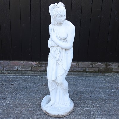 Lot 340 - A cast stone garden statue of Miranda