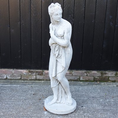 Lot 368 - A cast stone garden statue of Miranda