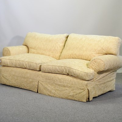 Lot 746 - A Multiyork gold upholstered sofa