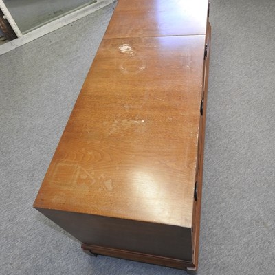 Lot 622 - A mid 20th century hardwood sideboard