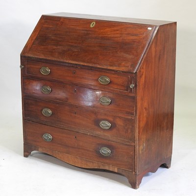 Lot 314 - A George III mahogany bureau