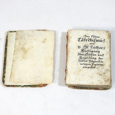 Lot 119 - A miniature volume of Martin Luther's Der Kleine Katechismus