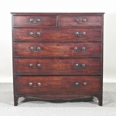 Lot 218 - A George III mahogany chest