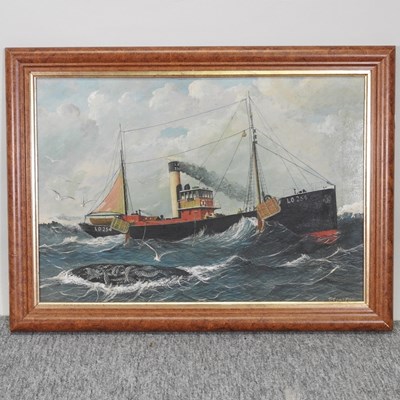 Lot 408 - T Clayton, 20th century, London trawler