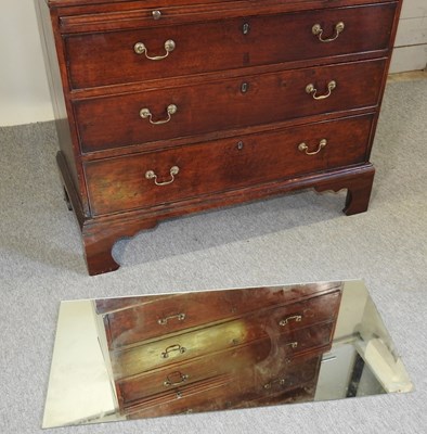 Lot 14 - A George III mahogany chest on chest