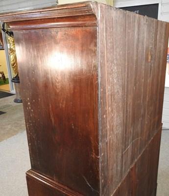 Lot 14 - A George III mahogany chest on chest