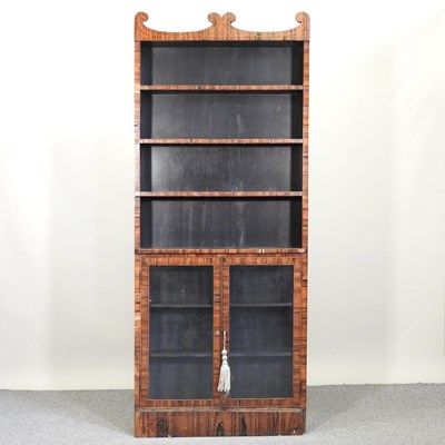 Lot 17 - A good Regency rosewood standing open bookcase