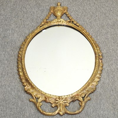 Lot 788 - An Edwardian gilt gesso framed wall mirror