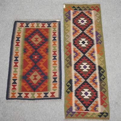 Lot 206 - An Afghan kelim runner