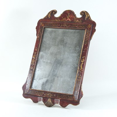 Lot 230 - An 18th century fret carved wall mirror