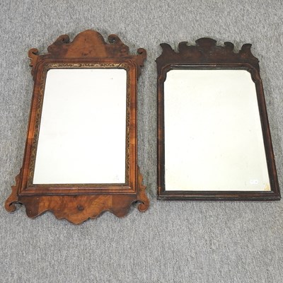 Lot 96 - A George III fret carved wall mirror