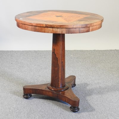 Lot 539 - A 19th century rosewood occasional table