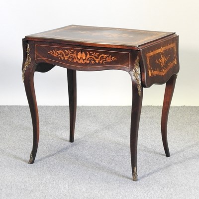 Lot 274 - A 19th century French rosewood and inlaid centre table