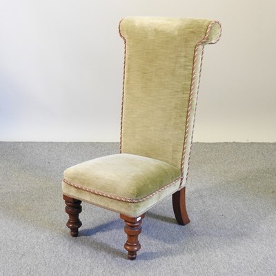 Lot 744 - A Victorian prie dieu chair