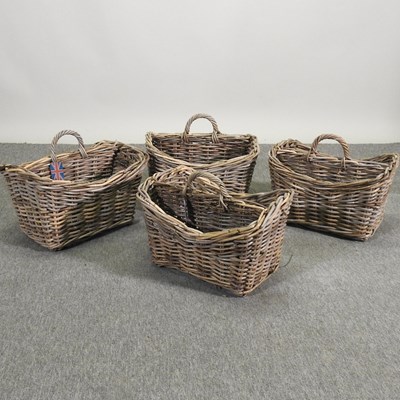 Lot 366 - Four rattan baskets